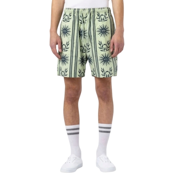 Dickies Kelso Shorts Celadon Green Vintage Print Pull On Stretch Waist Mens 2XL - Picture 2 of 8